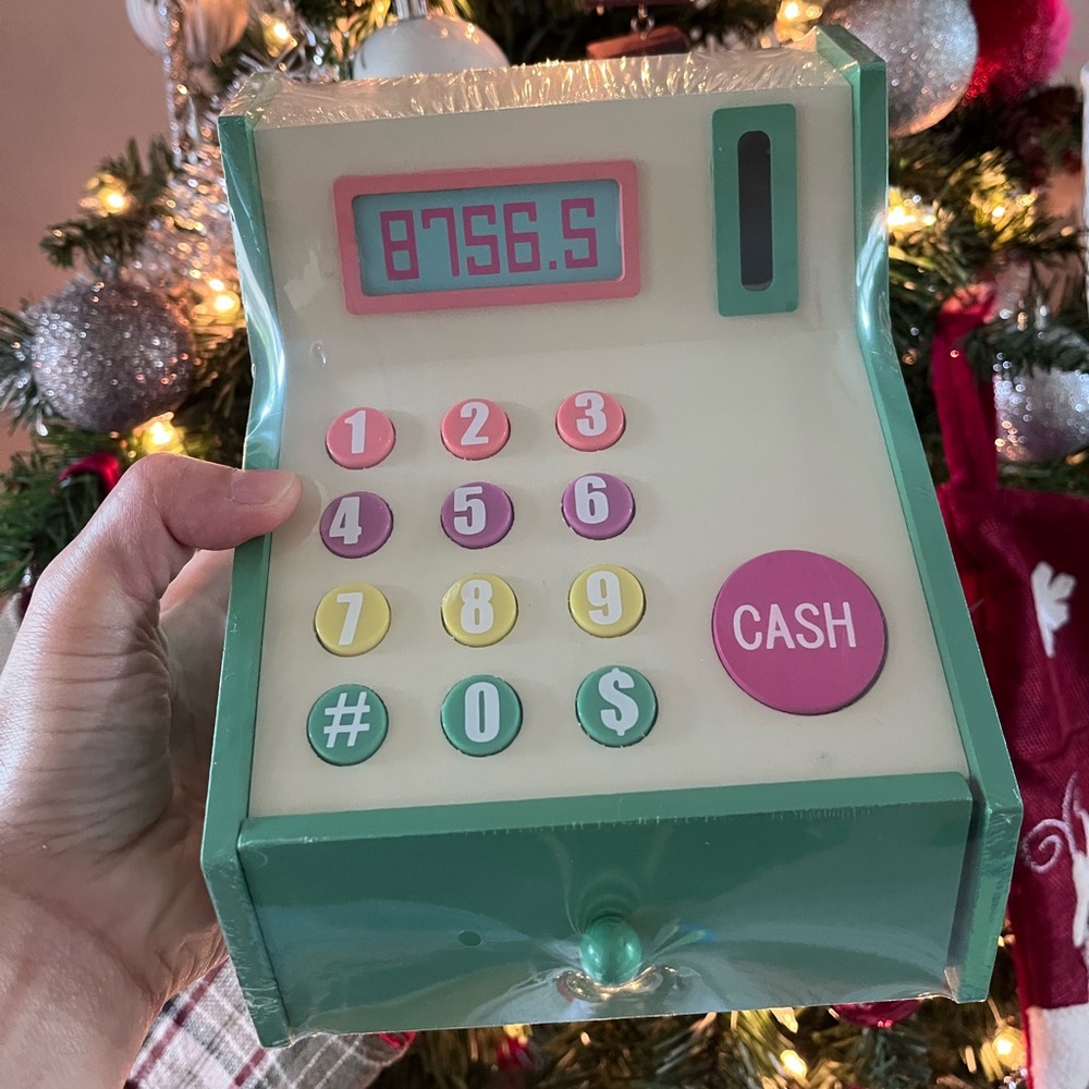 Target Bullseye Wood Cash Register Play Toy💕